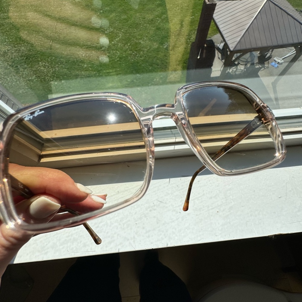 Ray-Ban Square II in Brown.  MODEL CODE RB1973 128151 53-20
